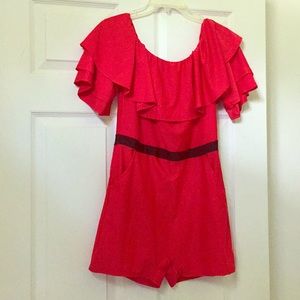 Off shoulder romper